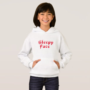 Schlafgesicht: Pullover Hoodie Sweater für Kinder