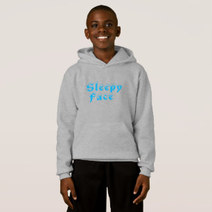 Schlafgesicht: Pullover Hoodie Sweater für Kinder
