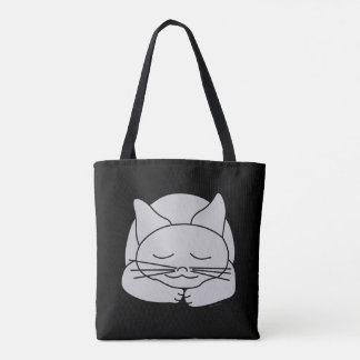 Schlafgraue Katze