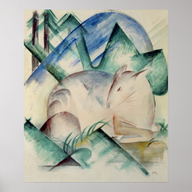 Schlafhirsch Poster (Vorne)