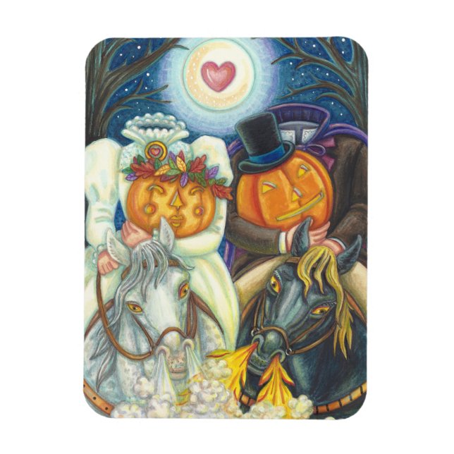 SCHLAFHOLLOW WEDD HALLOWEEN MAGNET RETangle (Vertikal)