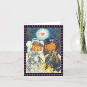 SCHLAFHOLLOW WEDD HALLOWEEN NOTE CARD Blank Karte