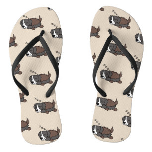 Schlafhund Australian Shepherd Animal Lover ZZZ Flip Flops