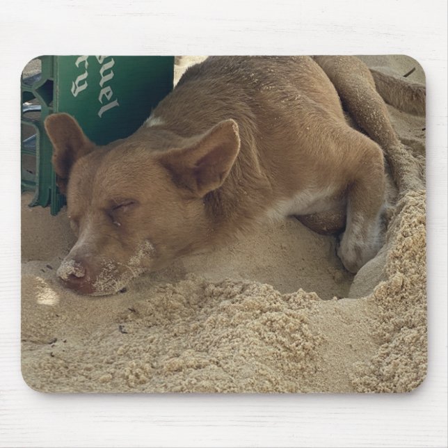 Schlafhund Mousepad (Vorne)