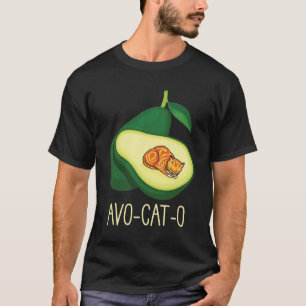 Schlafkatze Avocado Niedliches Gemüsepflanzchen P T-Shirt