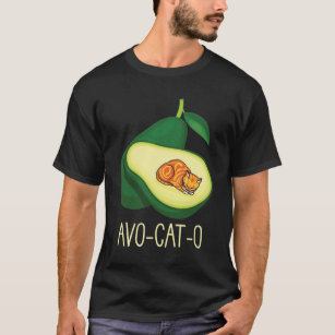 Schlafkatze Avocado Niedliches Gemüsepflanzchen Pu T-Shirt