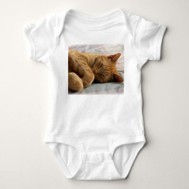 Schlafkatze Baby Strampler (Vorderseite)