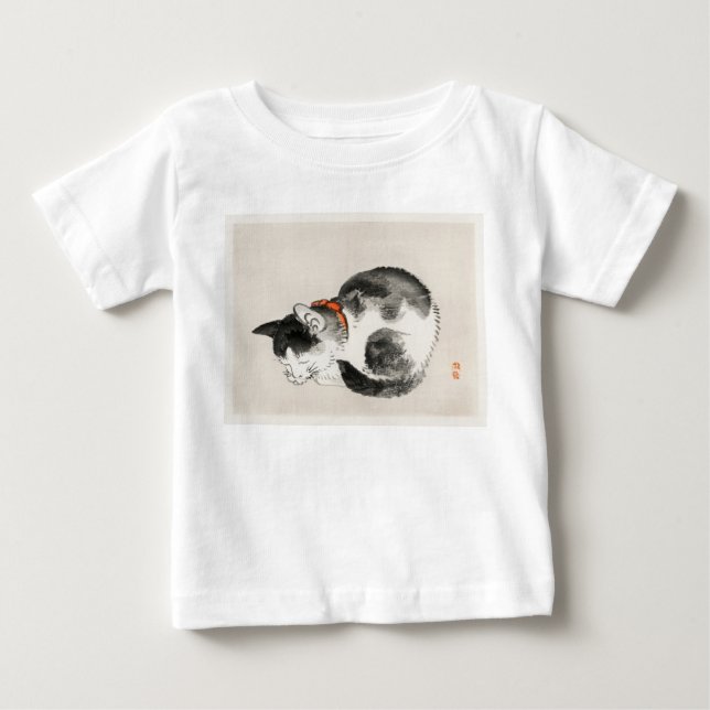 Schlafkatze Baby T-shirt (Vorderseite)