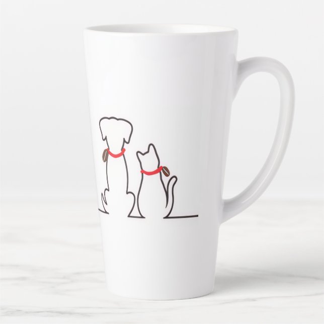Schlafkatze Braucht Kaffee Meme Milchtasse (Rechts)
