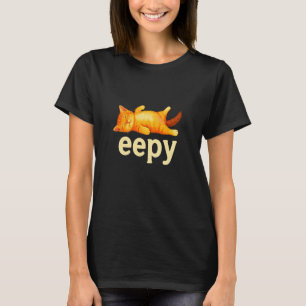 Schlafkatze, Dummes Schlafkatze Meme T-Shirt