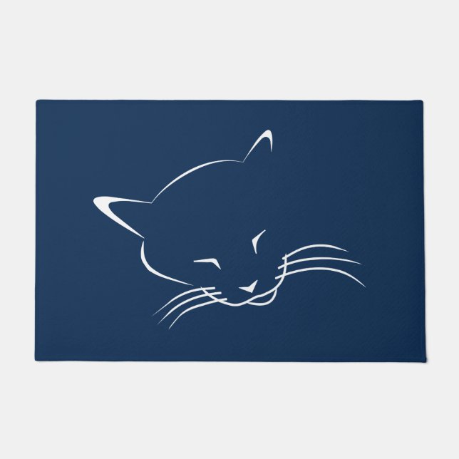 Schlafkatze Fußmatte (Vorderseite)