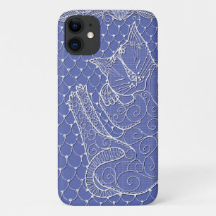 Schlafkatze Lace Doily (lilac) auf einem Gehäuse Case-Mate iPhone Hülle