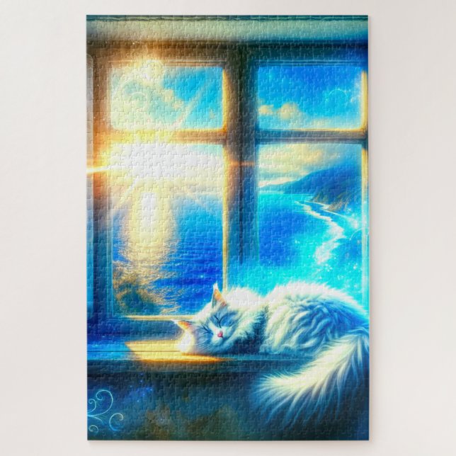 Schlafkatze Puzzle (Vertikal)