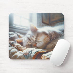 Schlafkite auf altes Bett Mousepad