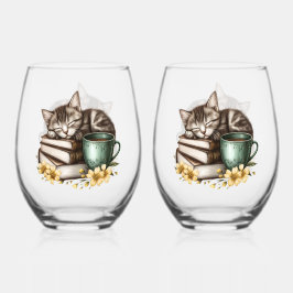 Schlafkitty Wertvoll Kitty Weinglas Ohne Stiel