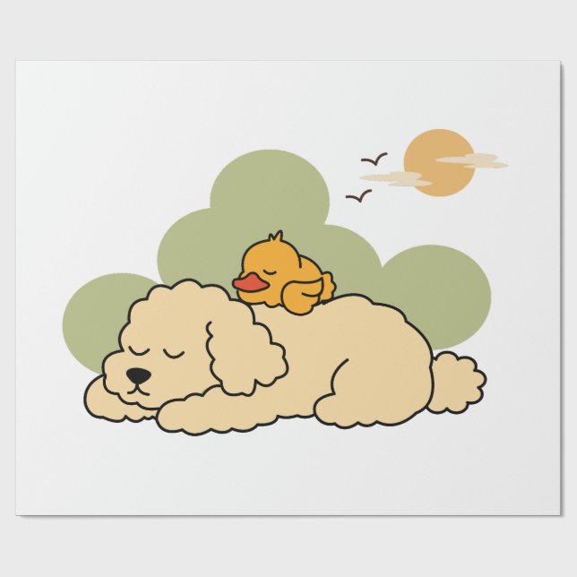 Schlafknuddels Geschenkpapier (Flach)