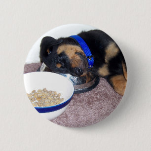 Schlafkopfrottweiler. Button