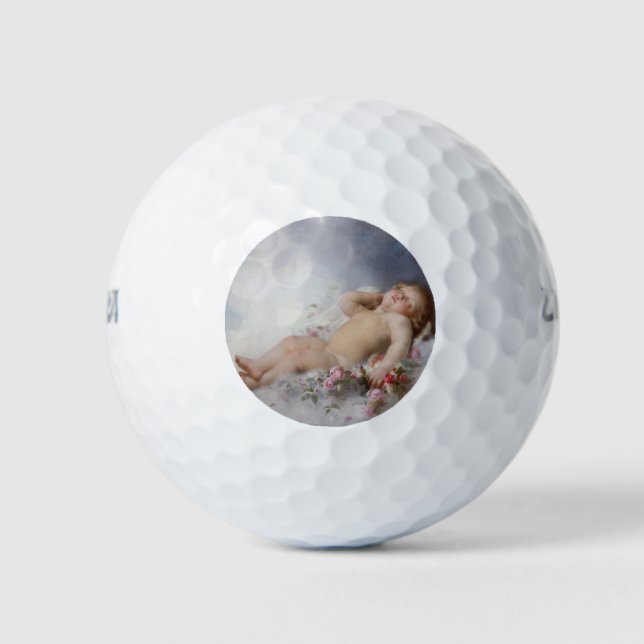 Schlafkreuz (Putto) (von Léon Bazille Perrault) Golfball (Vorderseite)
