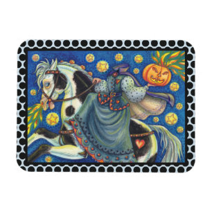 SCHLAFLOSES-TAL KOPFLOSES REITERIN HALLOWEEN MAGNE MAGNET
