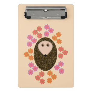 Schlaflosigkeit Igel und Blume Mini-Zwischenablage Mini Klemmbrett