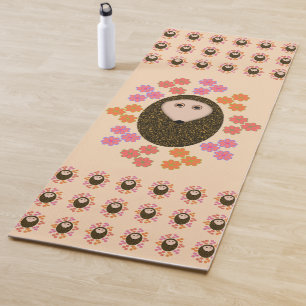 Schlaflosigkeit Igel und Blume Yoga Mat Yogamatte