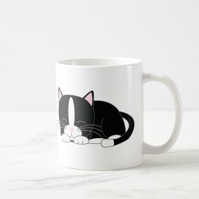Schlaflosigkeit {Tuxedo} Kaffeetasse (Rechts)