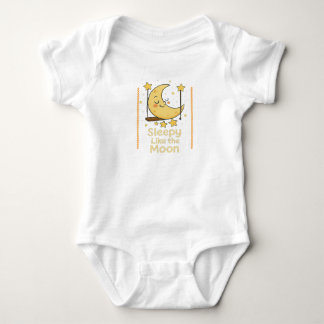 Schlaflosigkeit wie der Mond: Niedliches Baby Strampler