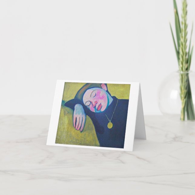 Schlafmädchen von Sonia Delaunay, 1907 Karte (Vorderseite)