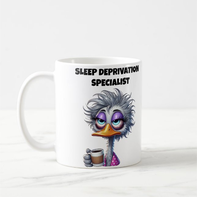 Schlafmangel-Spezialistin Mutter Kaffeetasse (Links)