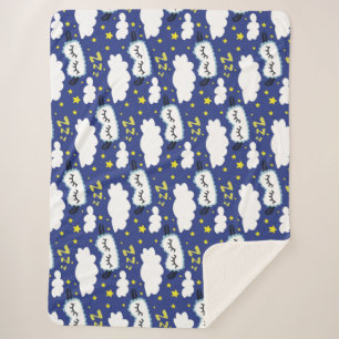 Schlafmasken Wolken und Gelbe Sterne Sherpadecke