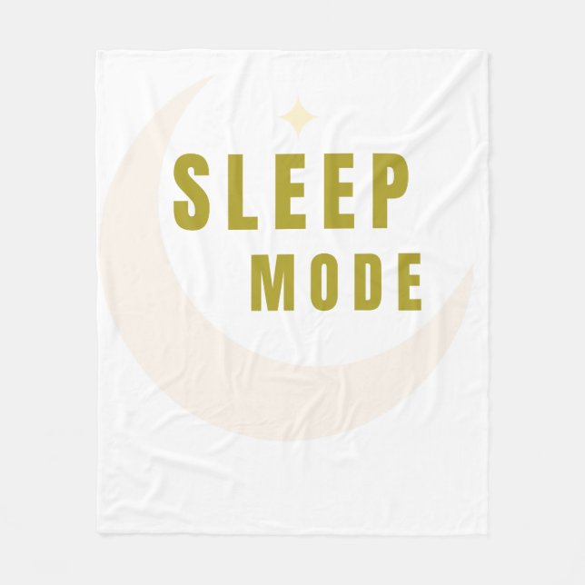 Schlafmodus Kuscheldecke Mond & Stern Fleecedecke (Vorderseite)