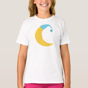 Schlafmond, Gelber Mond, Niedlicher Mond, Nachthem T-Shirt