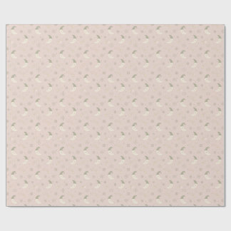 Schlafmond-Rosa-Weihnachtspapier Geschenkpapier