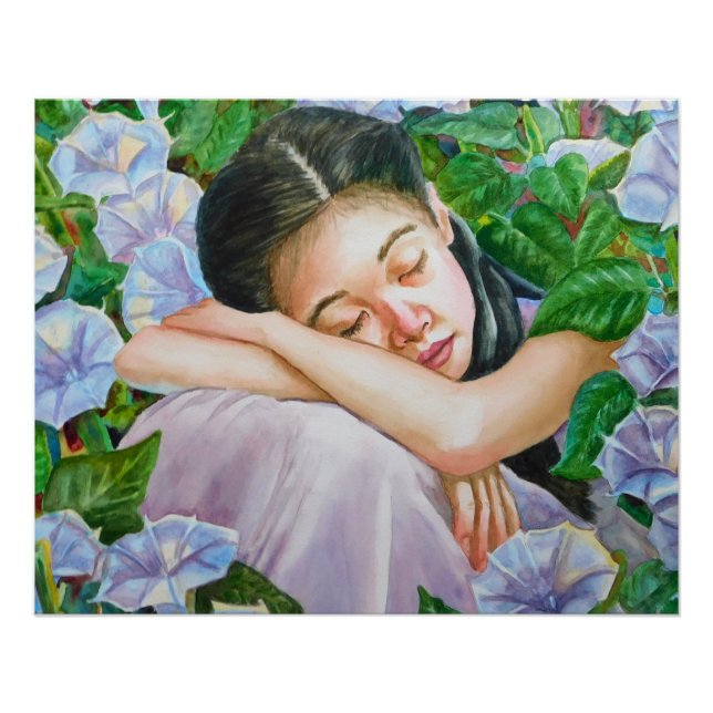 Schlafmoonflower-Poster Poster (Vorderseite)