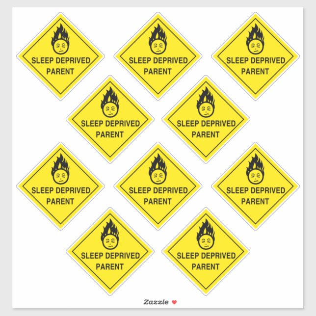 Schlafmütter Aufkleber (Blatt)