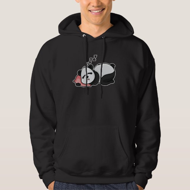 Schlafpanda-Design für Panda-Bärenfans Hoodie (Vorderseite)