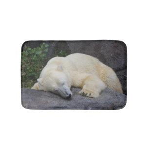 Schlafpolarbär Badematte