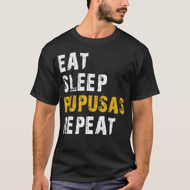 Schlafpupusen essen T-Shirt (Vorderseite)