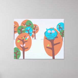 Schläfrig Leinwanddruck