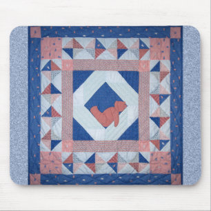 Schläfrige Bärn-Steppdecke Mousepad