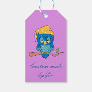 Schläfrige Eule Thunder_Cove Geschenkanhänger