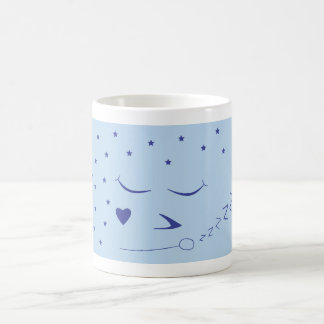 Schläfrige Gesichts-Tasse Kaffeetasse