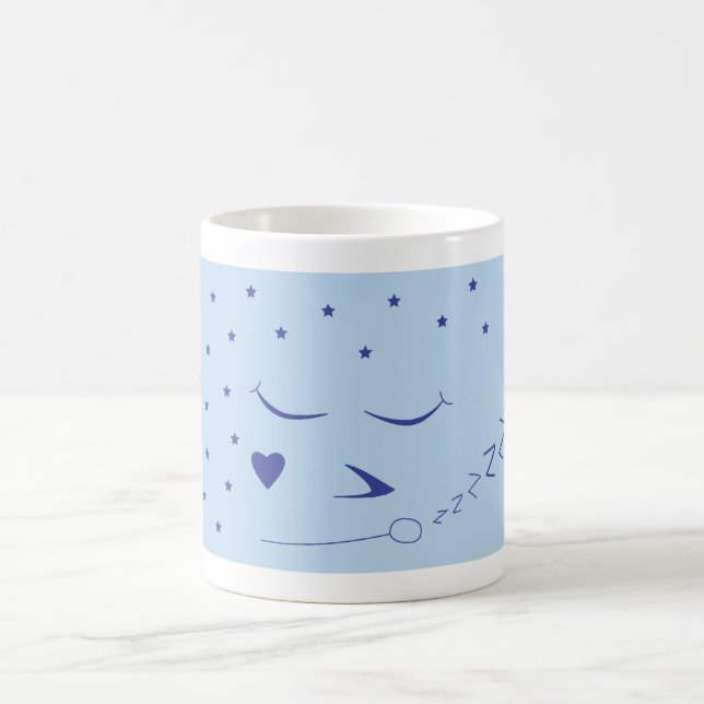 Schläfrige Gesichts-Tasse Kaffeetasse (Mittel)