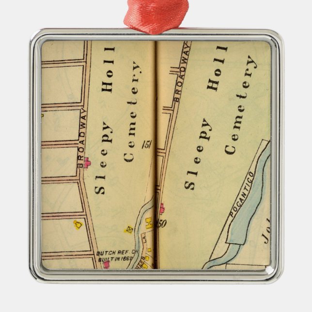 Schläfrige Höhle, New York Ornament Aus Metall (Vorne)