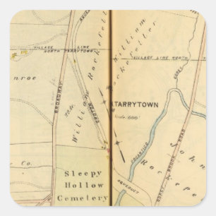 Schläfrige Höhle, New York Quadratischer Aufkleber