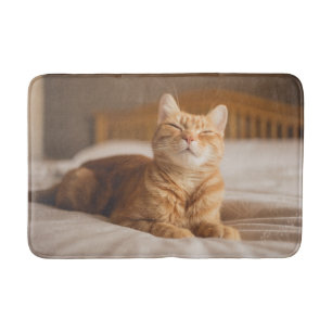 Schläfrige Katze Getty Bild- Badematte
