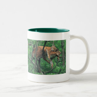 Schläfrige Katzen Zweifarbige Tasse