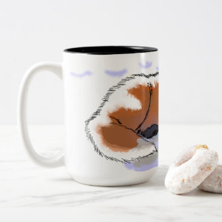 Schläfriger Fuchs im Schnee Zweifarbige Tasse
