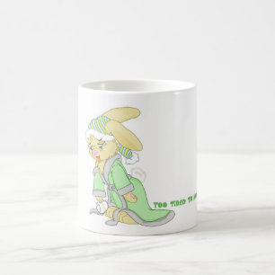 Schläfriger Häschen-Becher "auch ermüdet, um Oh Tasse