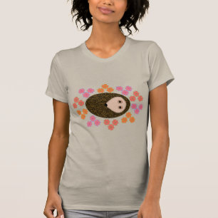 Schläfriger Igel und Blume T-Shirt